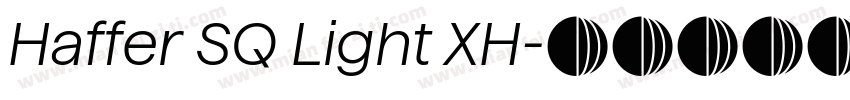 Haffer SQ Light XH字体转换